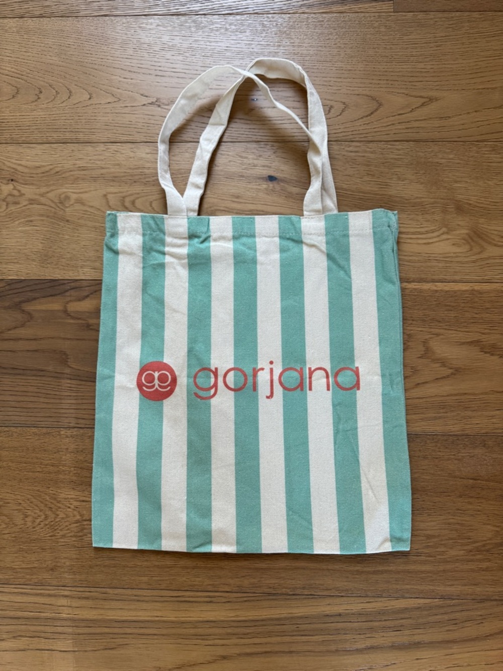 Gorjana Striped Canvas Tote Bag